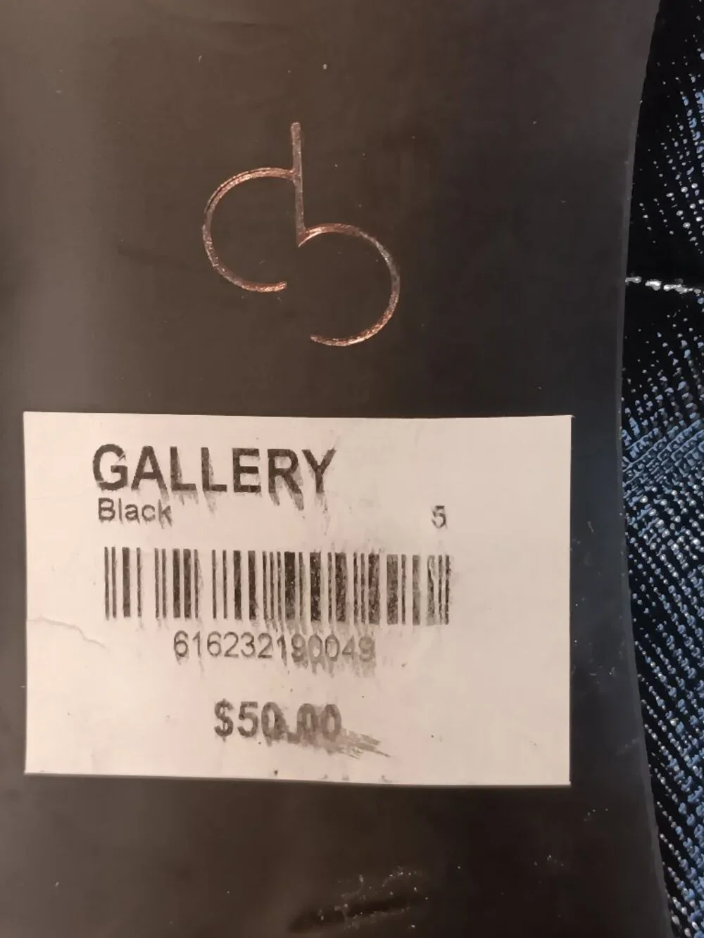 db Dress Barn 'Gallery' women's chunky black pumps w/ gold embellishment sz 10 M